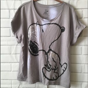 Peanuts T-Shirt Snoopy Image size large